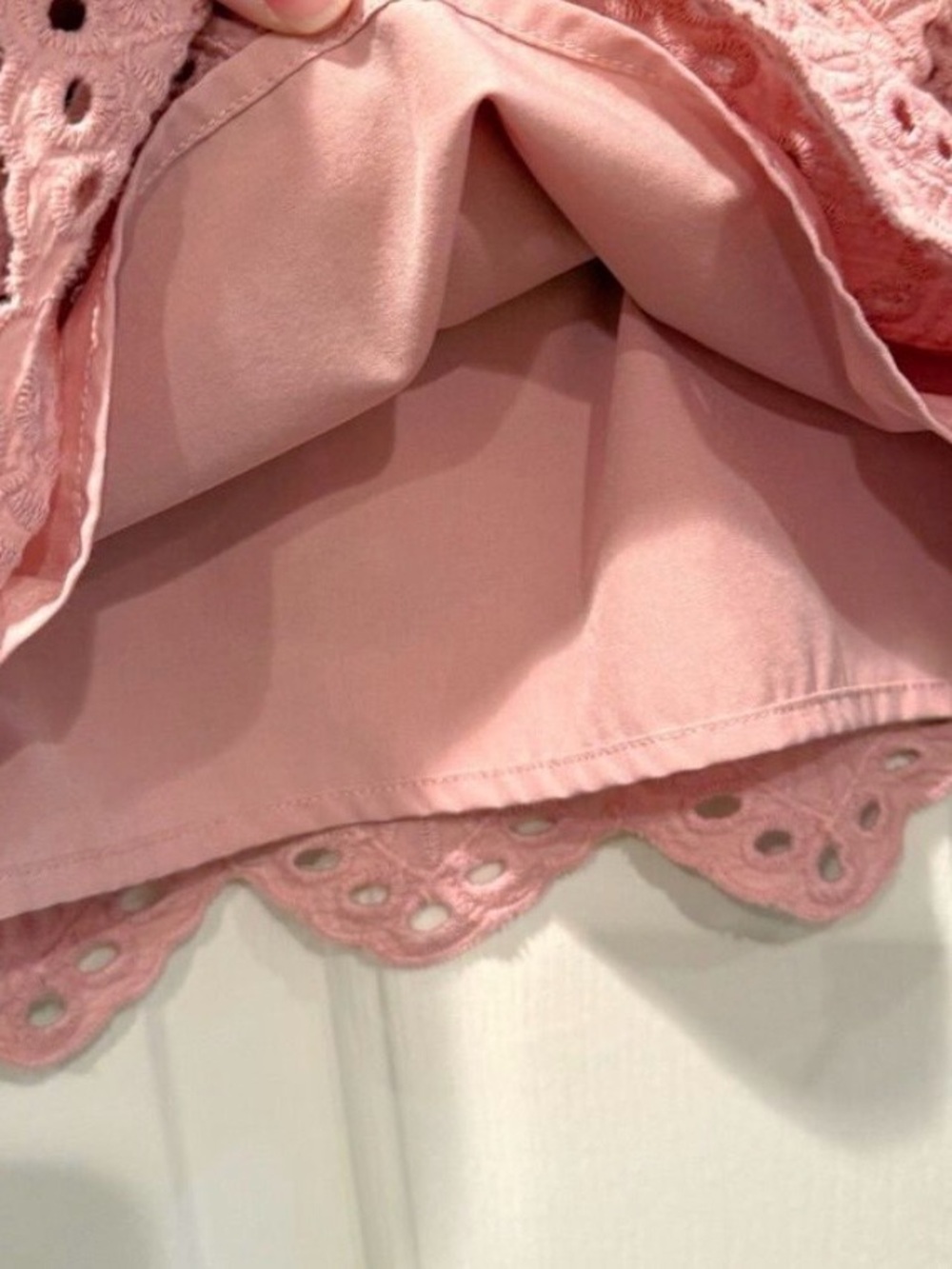 Abercrombie Pink Eyelet Halter Crop Top Small - Picture 9 of 11
